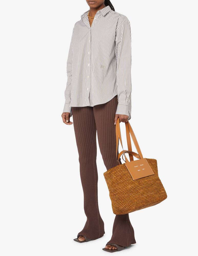 rinascente Proenza Schouler White Label Morris L raffia bag