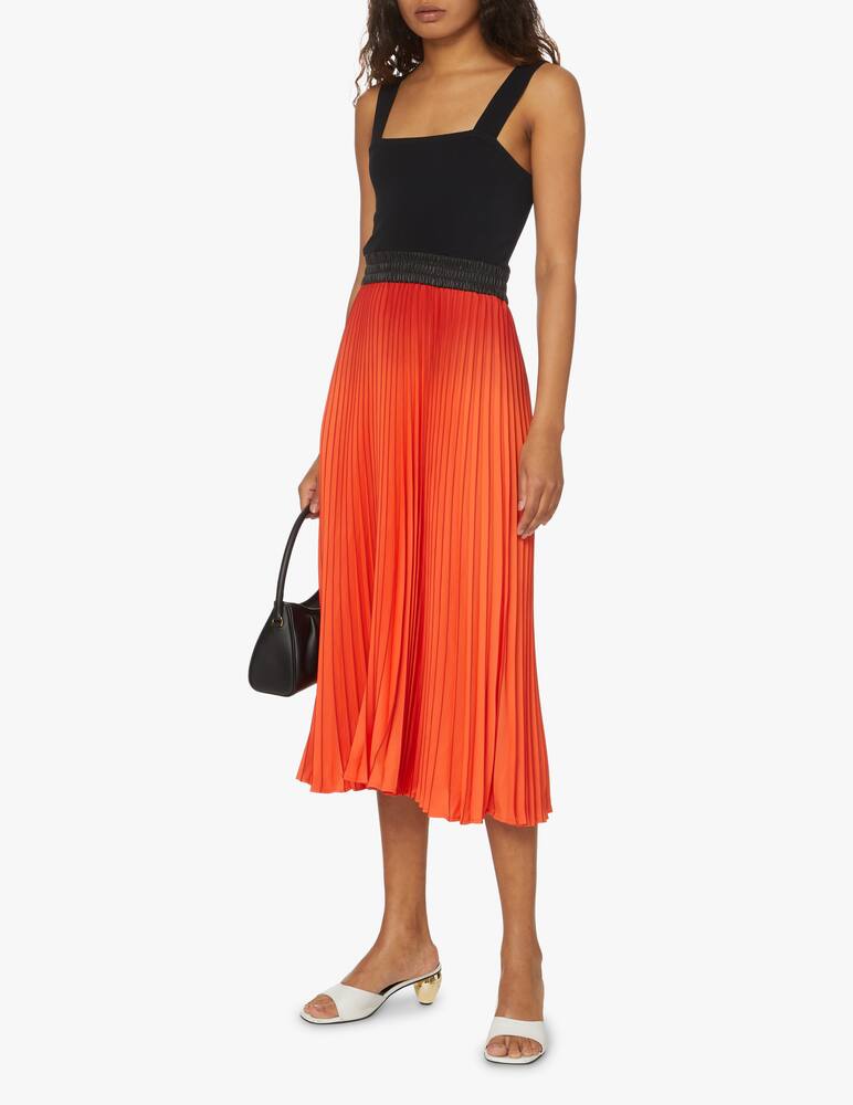 rinascente Proenza Schouler White Label Midi dress with pleated skirt - orange