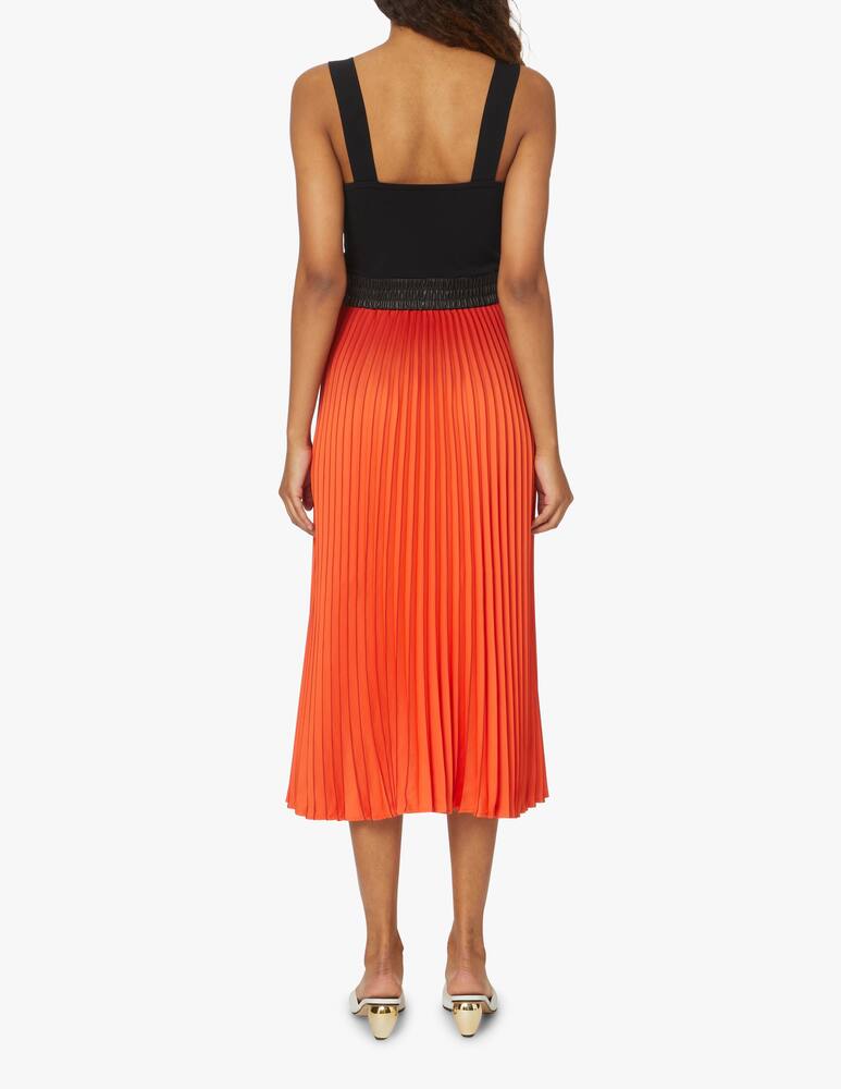 rinascente Proenza Schouler White Label Midi dress with pleated skirt - orange