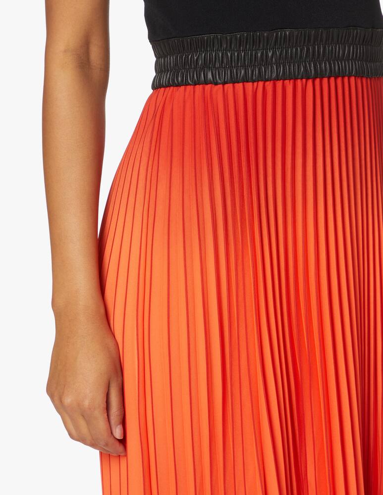rinascente Proenza Schouler White Label Midi dress with pleated skirt - orange