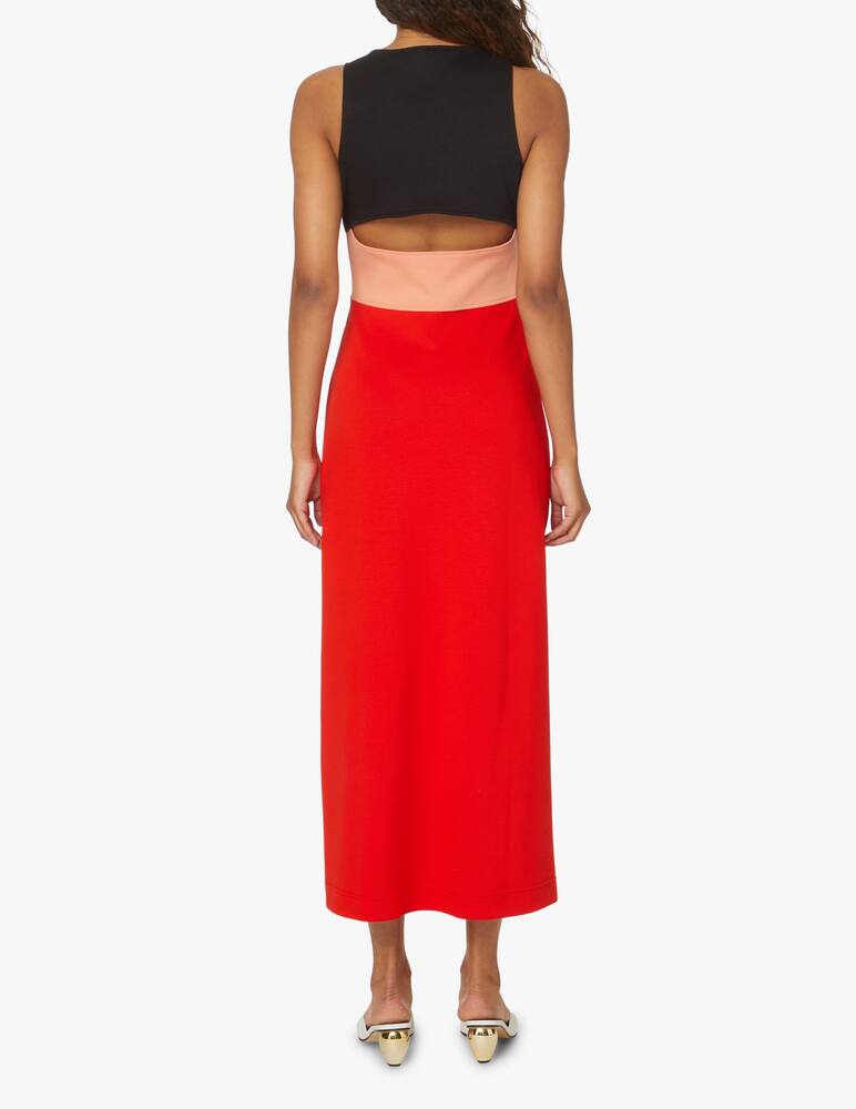 rinascente Proenza Schouler White Label Vestito lungo in neoprene - nero