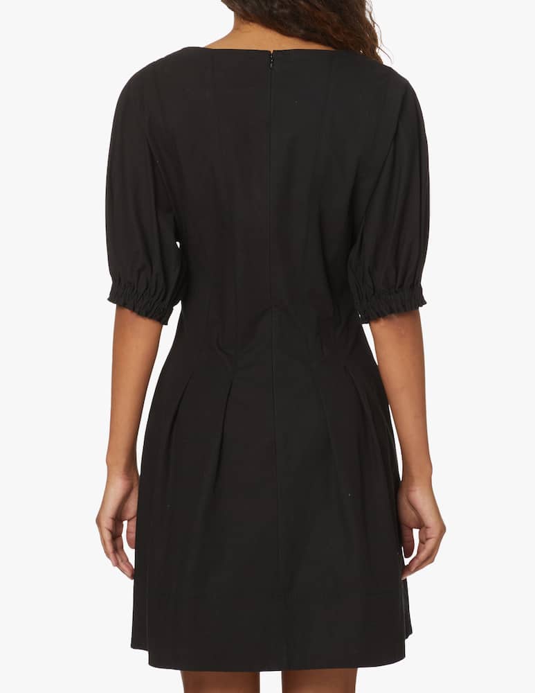 rinascente Proenza Schouler White Label Vestito mini in cotone con zip frontale - nero