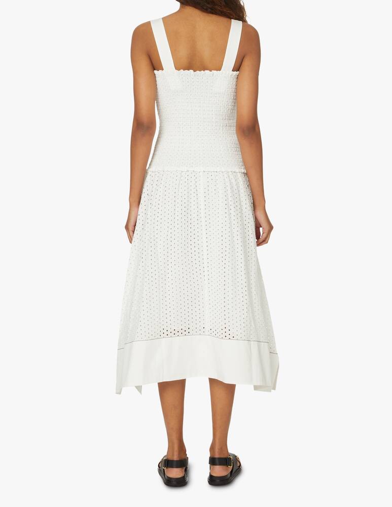 rinascente Proenza Schouler White Label Cotton asymmetrical midi dress - white