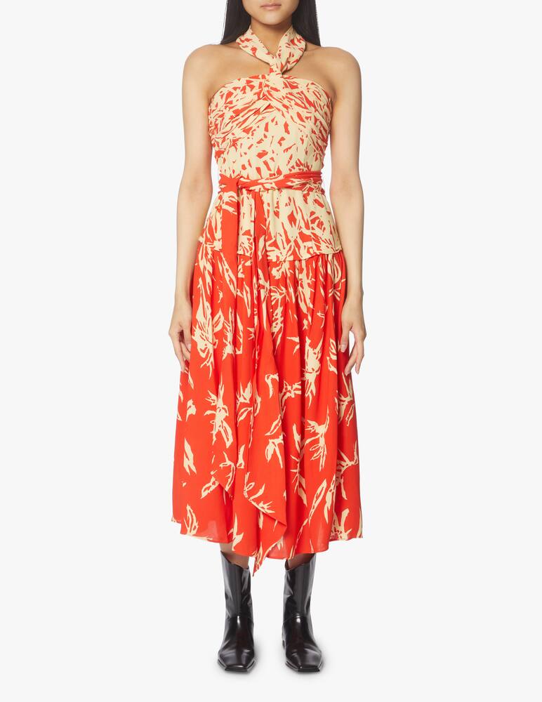 rinascente Proenza Schouler Vestiti midi con stampa - arancione