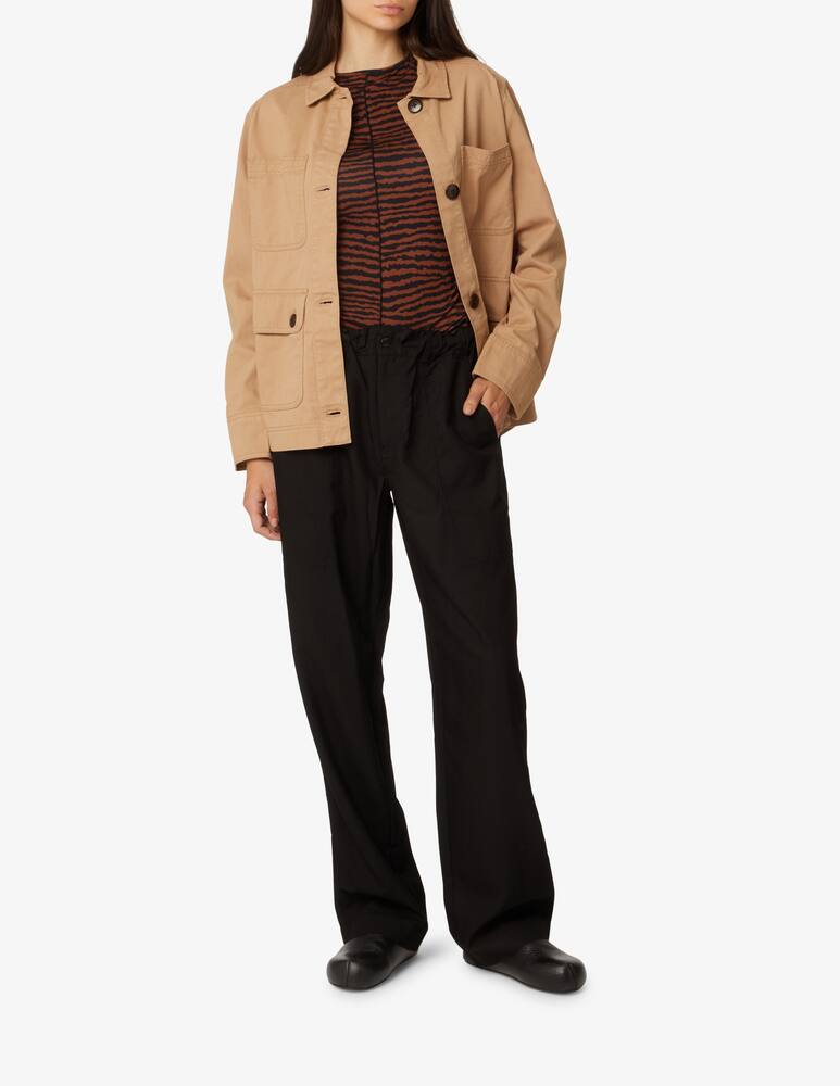 rinascente Proenza Schouler White Label Short Sleeve Jersey Top - Brown