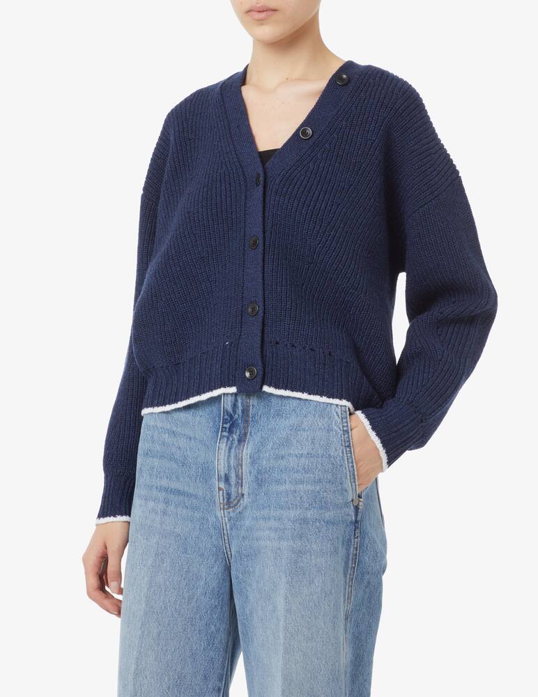 rinascente Proenza Schouler White Label Cardigan con orlo a contrasto - Blu