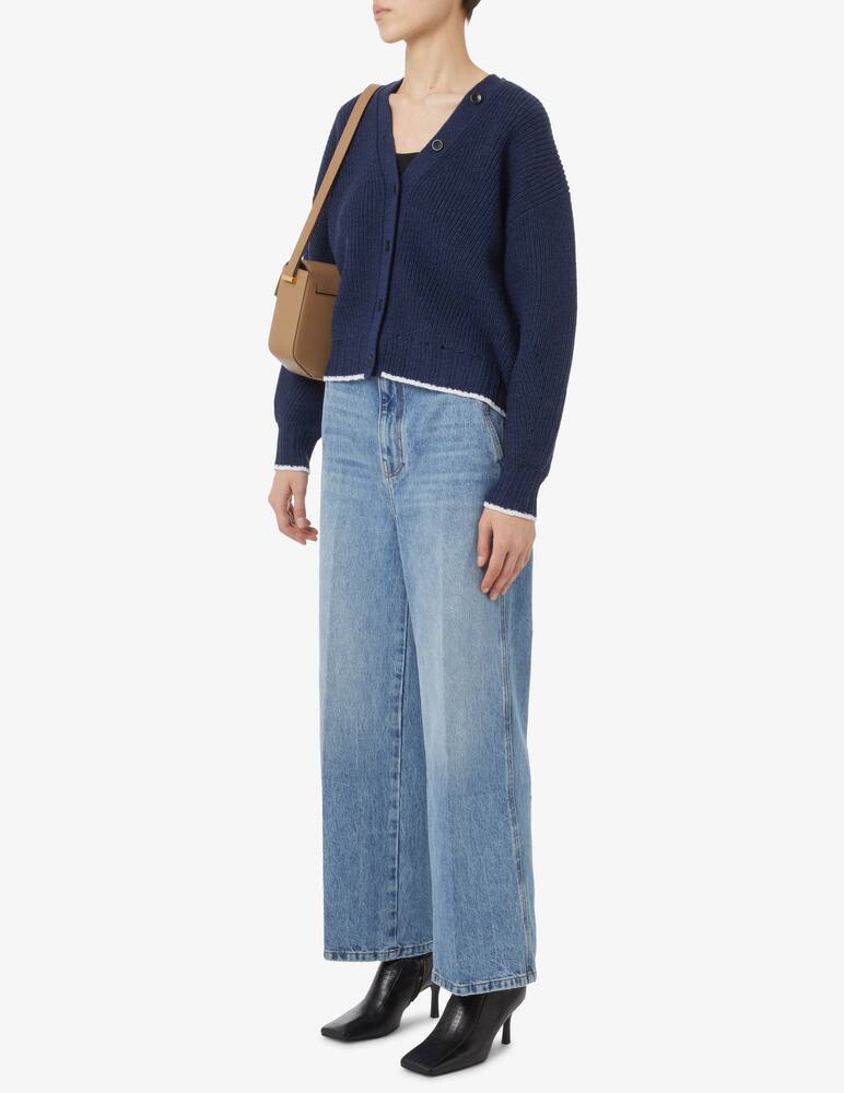 rinascente Proenza Schouler White Label Cardigan con orlo a contrasto - Blu