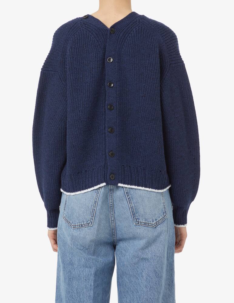 rinascente Proenza Schouler White Label Cardigan con orlo a contrasto - Blu