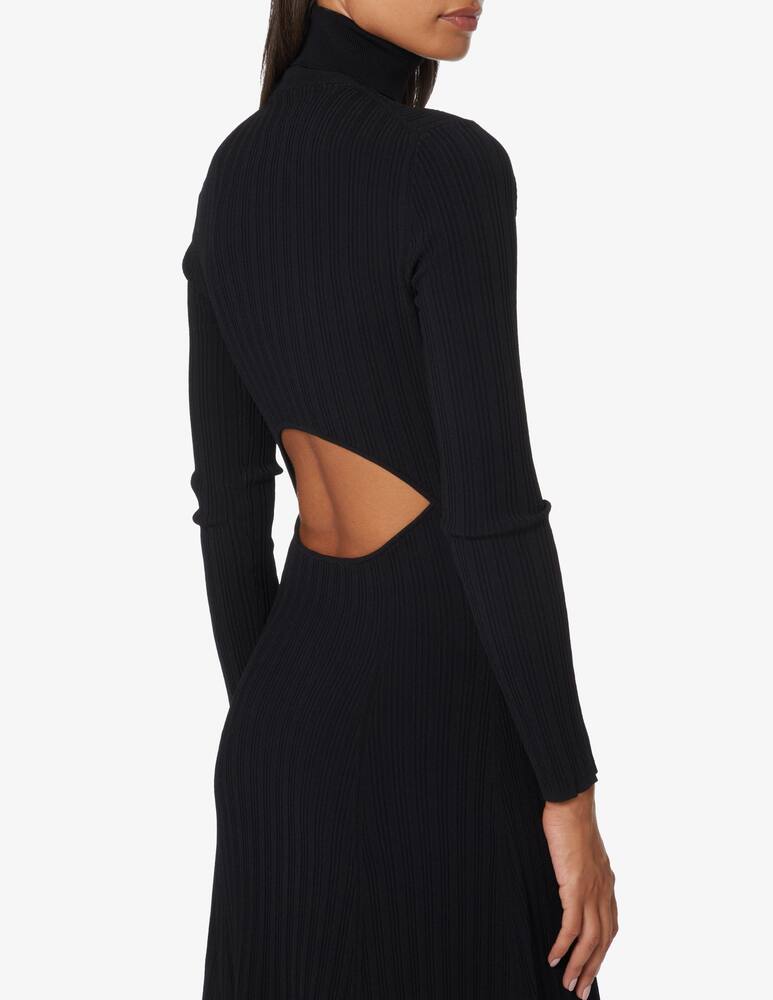 rinascente Proenza Schouler White Label Open back turtleneck knit dress - Black