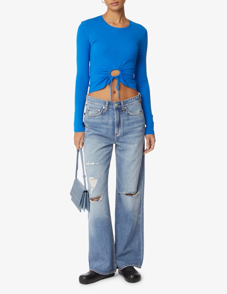 rinascente Proenza Schouler White Label Crop oblo down string top