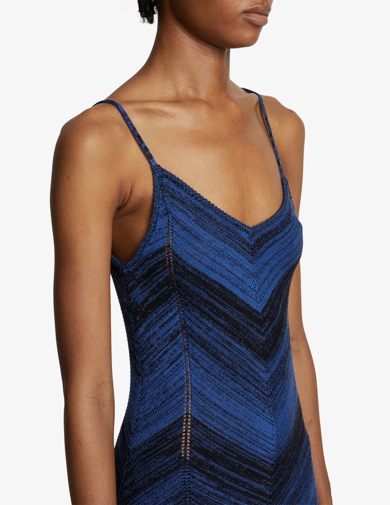 rinascente Proenza Schouler White Label Marled stripe knit maxi dress