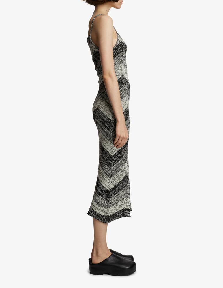 rinascente Proenza Schouler White Label Marled stripe knit maxi dress