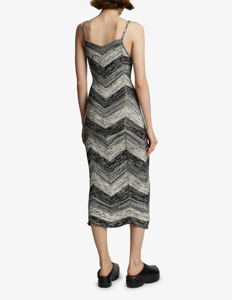 rinascente Proenza Schouler White Label Marled stripe knit maxi dress