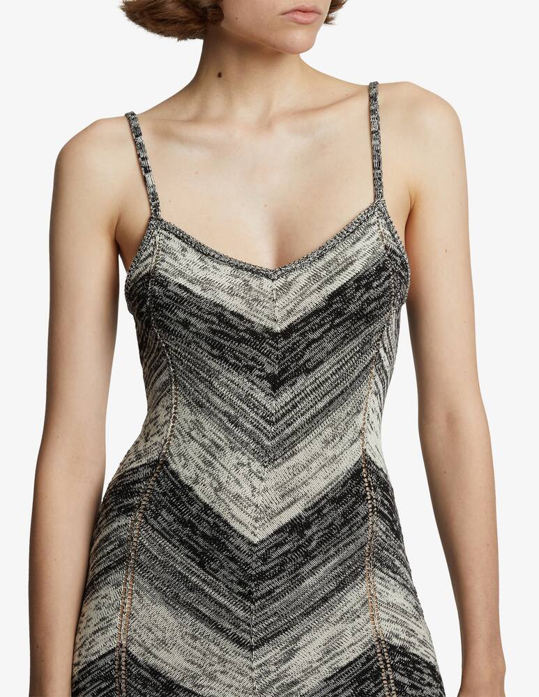 rinascente Proenza Schouler White Label Marled stripe knit maxi dress