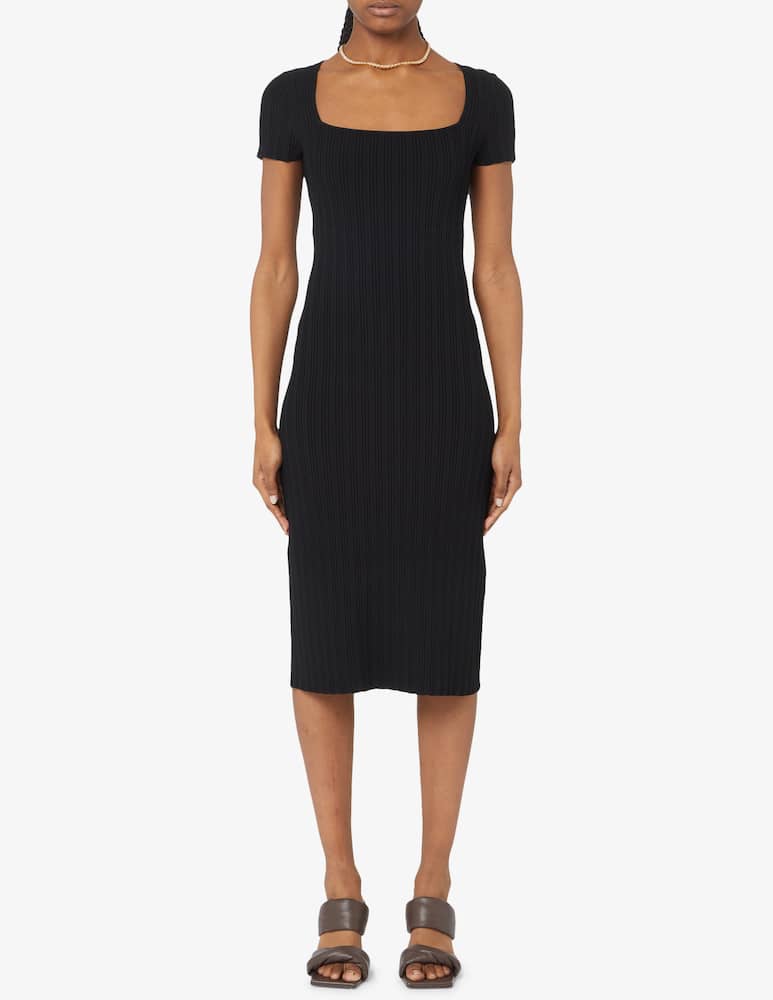 Proenza Schouler White Label Abito a maniche corte in maglia a costine - immagine 1 Proenza Schouler White Label Abito a maniche corte in maglia a costine - immagine 1