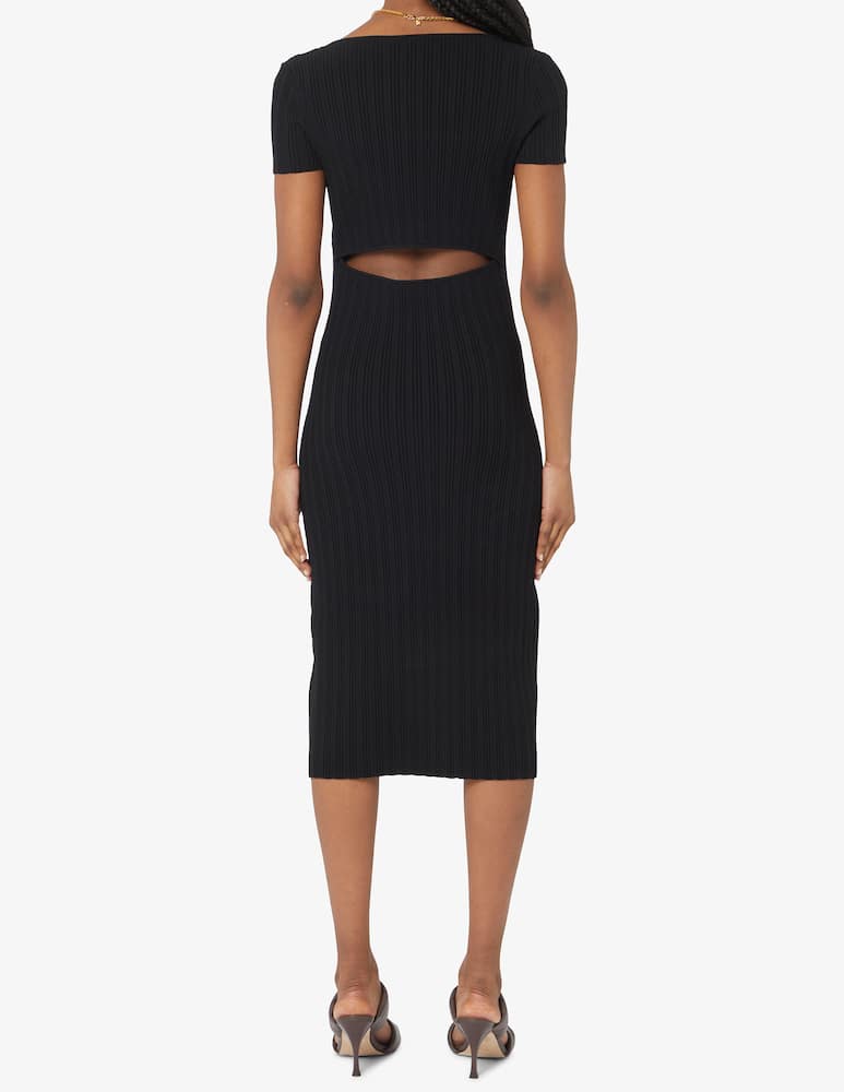 Proenza Schouler White Label Abito a maniche corte in maglia a costine - immagine 3 Proenza Schouler White Label Abito a maniche corte in maglia a costine - immagine 3