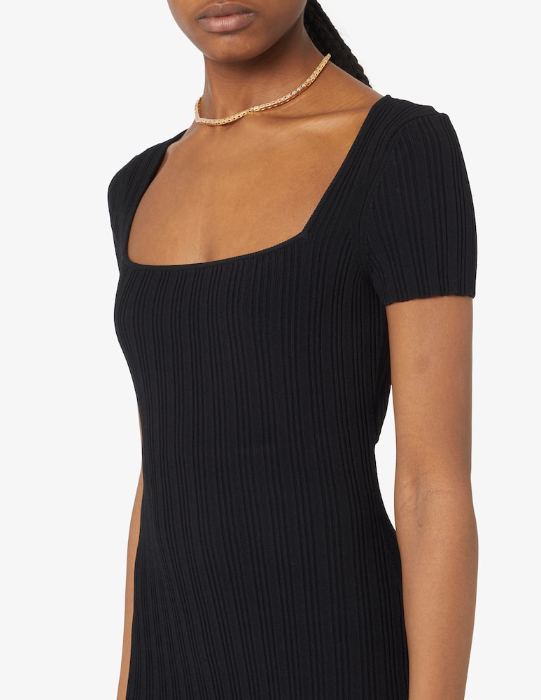 Proenza Schouler White Label Abito a maniche corte in maglia a costine - immagine 4 Proenza Schouler White Label Abito a maniche corte in maglia a costine - immagine 4