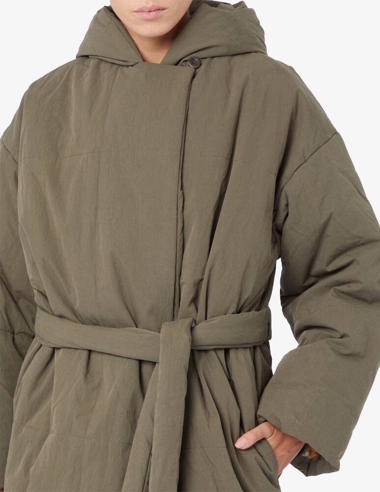 rinascente Proenza Schouler White Label Cappotto midi puff con cintura 