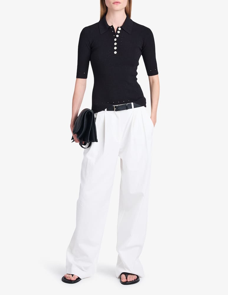 Proenza Schouler White Label Pantalone Helena stropicciato - immagine 1 Proenza Schouler White Label Pantalone Helena stropicciato - immagine 1