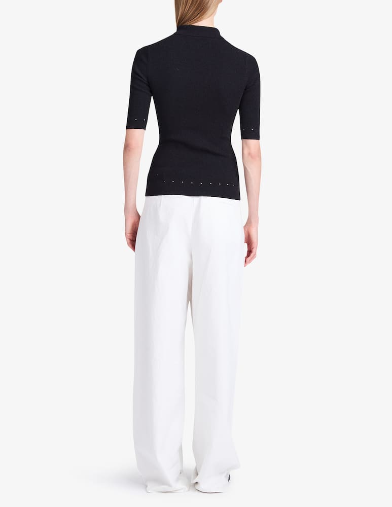 rinascente Proenza Schouler White Label Helena pant in solid crinkle cotton