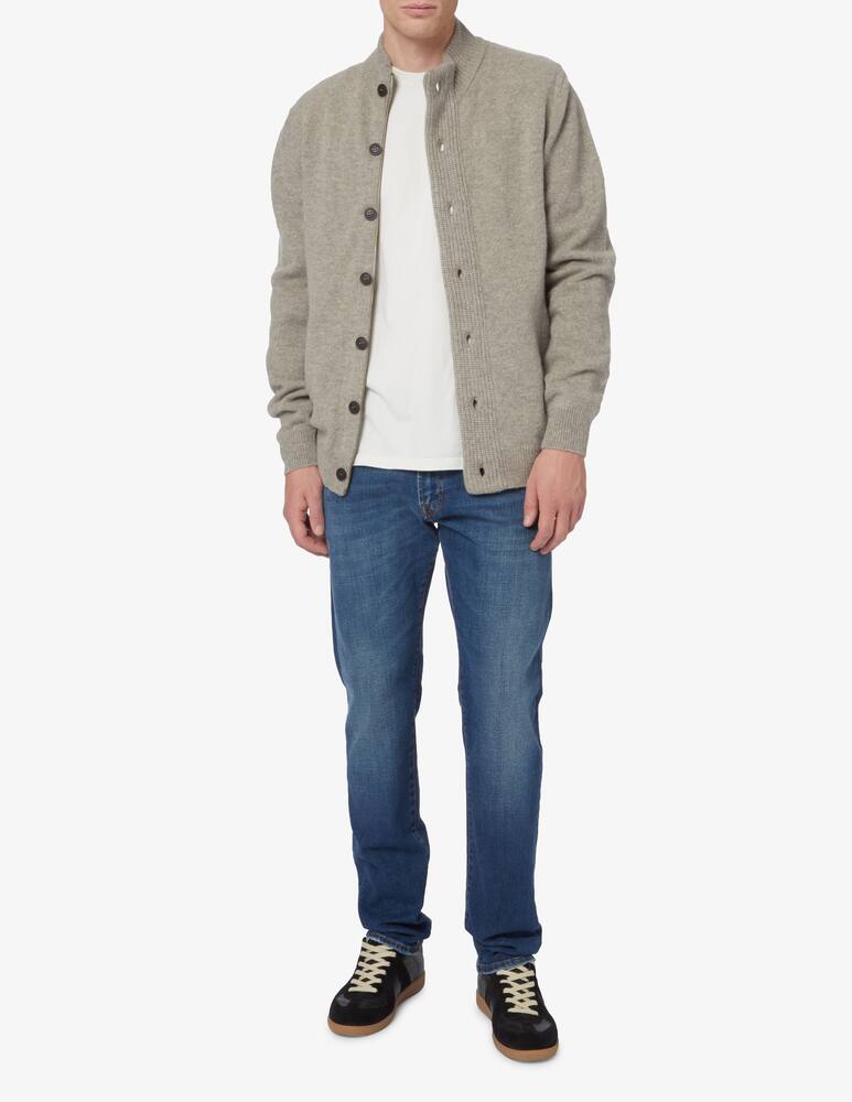 rinascente Barbour Cardigan in lana merino - Grigio