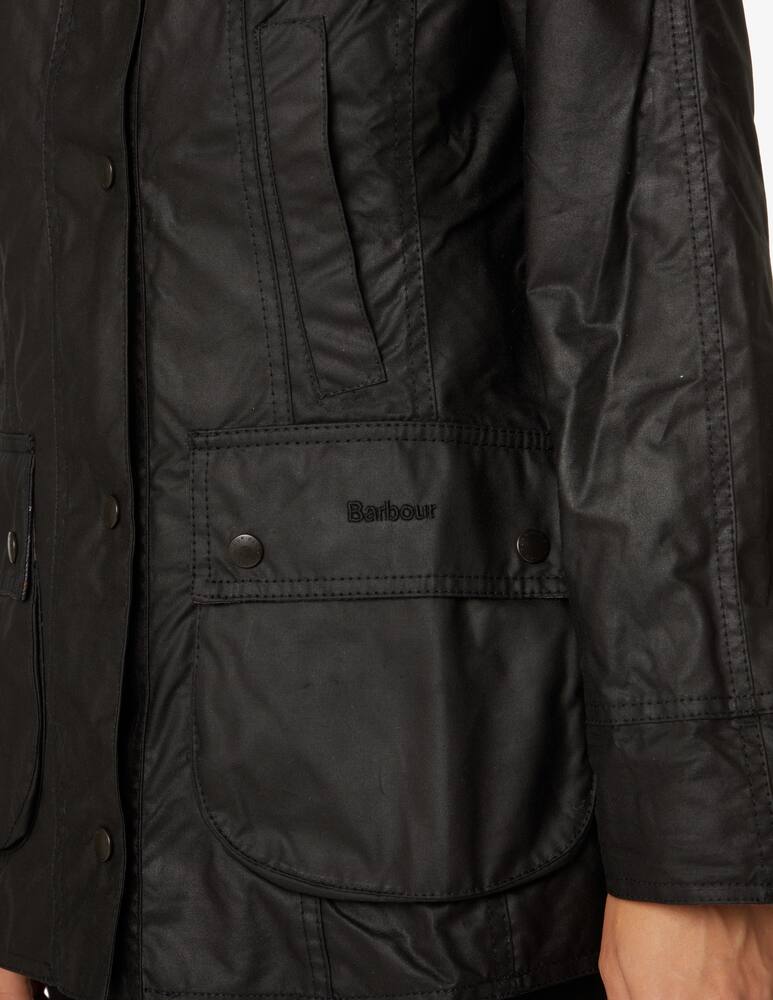 rinascente Barbour Beadnell waxed cotton jacket - Black