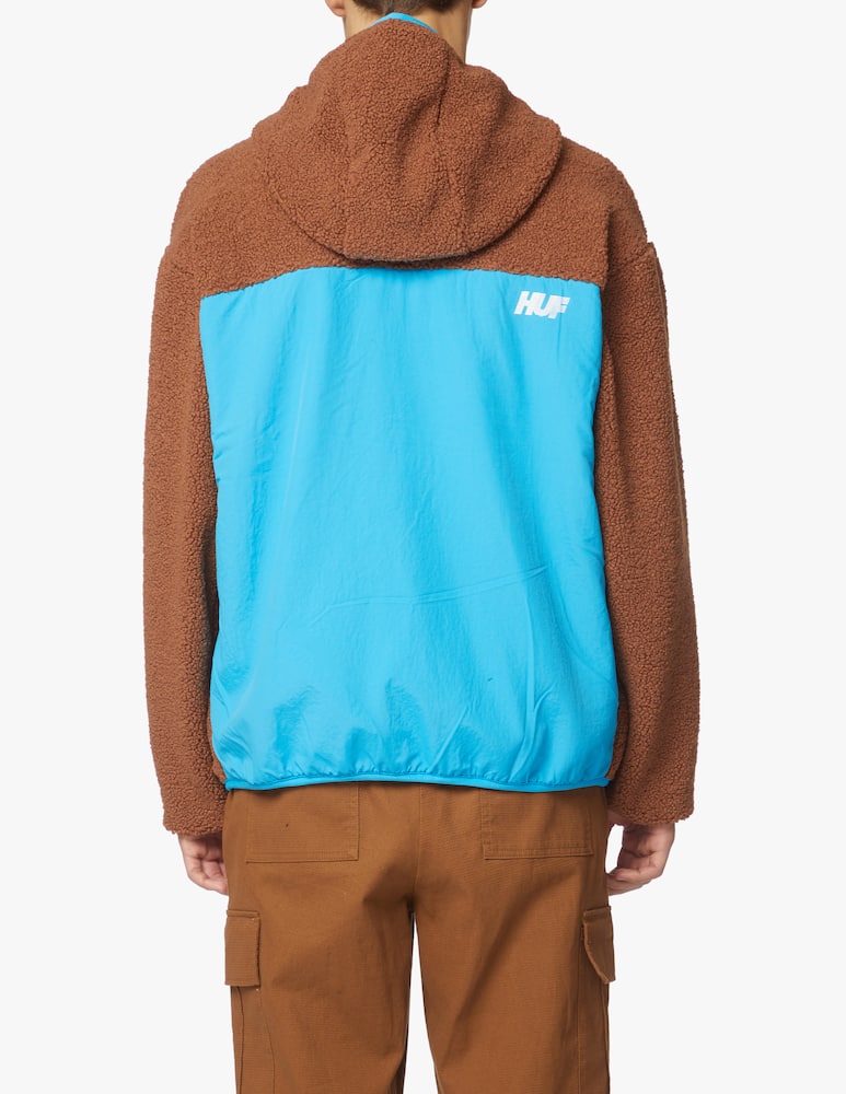 rinascente Huf Teddy pocket fort point hooded jacket - brown