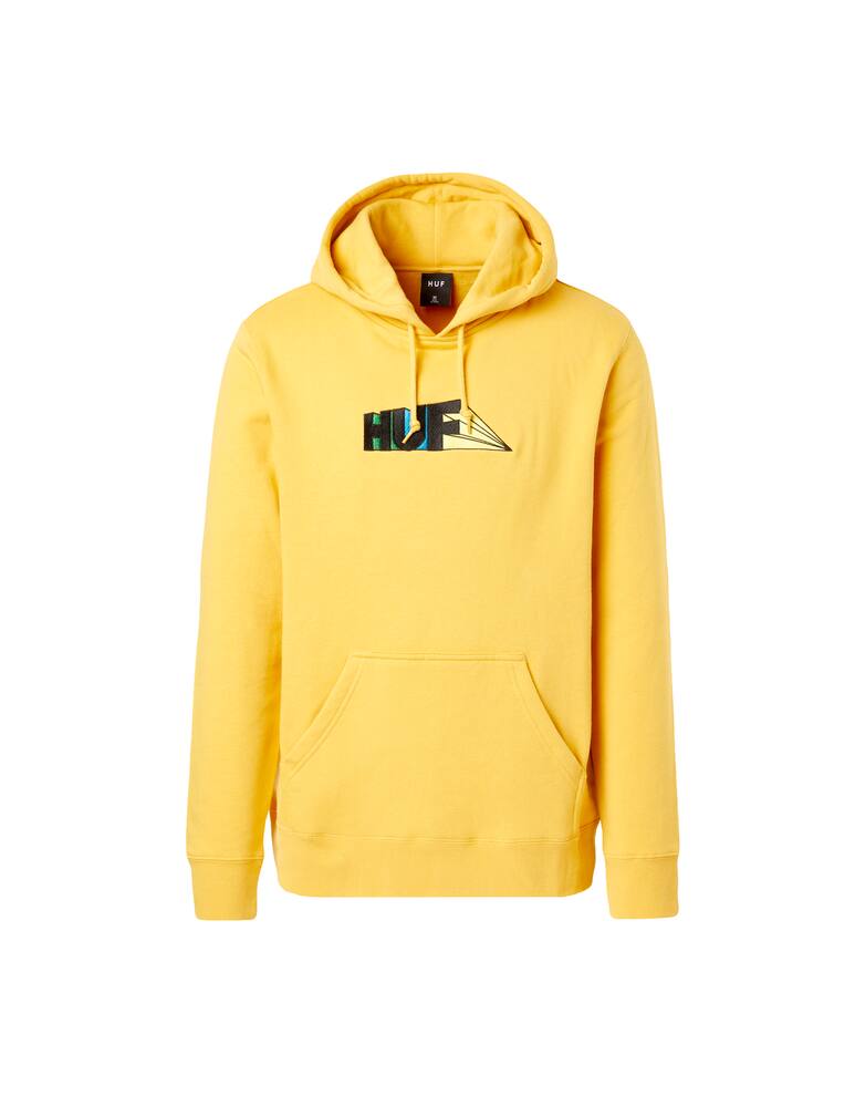 rinascente Huf Felpa con cappuccio spectrum logo geometrico - giallo