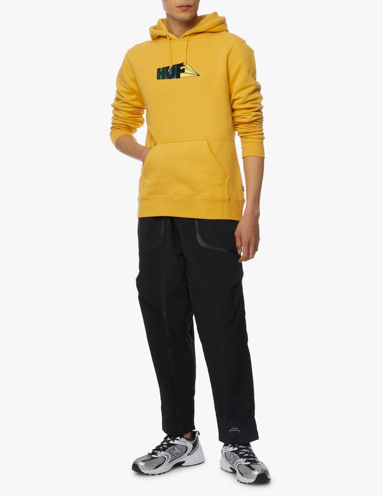 rinascente Huf Felpa con cappuccio spectrum logo geometrico - giallo