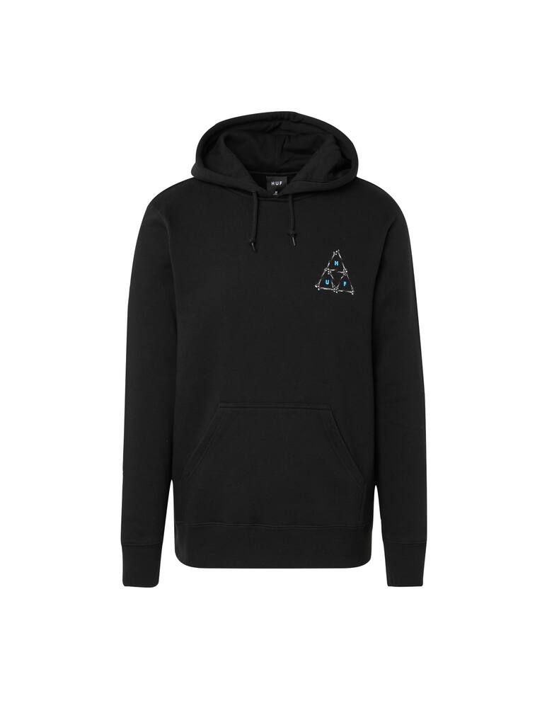 rinascente Huf Felpa con cappuccio logo broken bones - nero