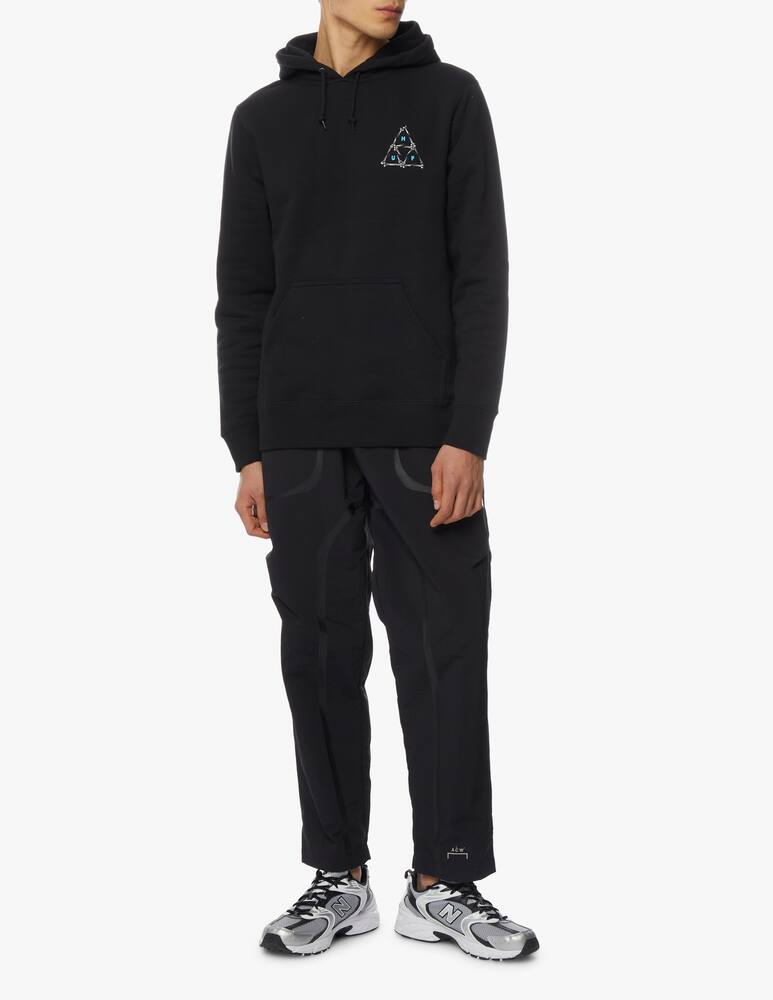 rinascente Huf Felpa con cappuccio logo broken bones - nero