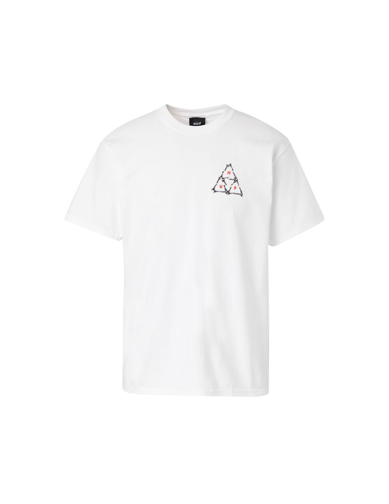 rinascente Huf T-shirt logo broken bones - white
