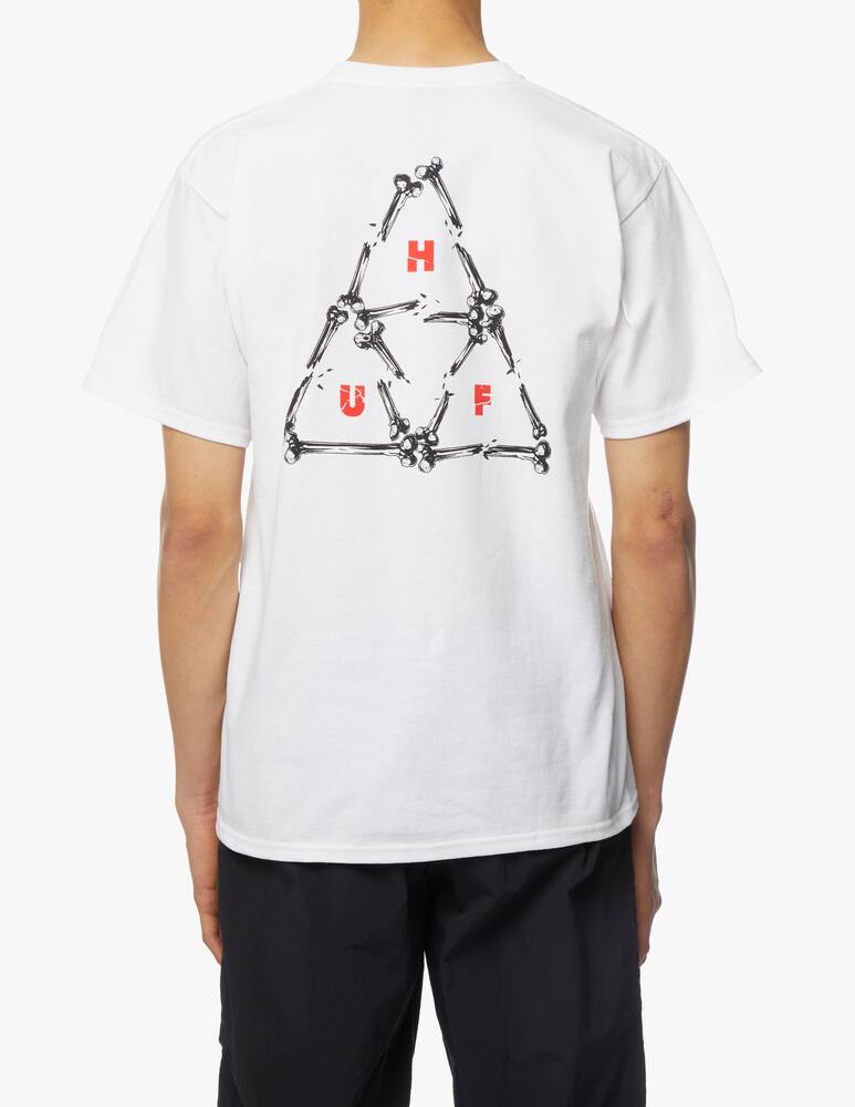rinascente Huf T-shirt logo broken bones - white