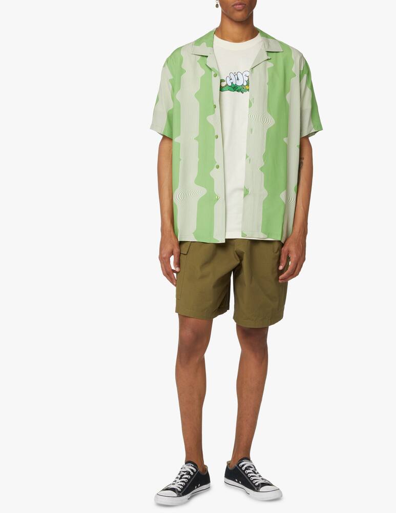 rinascente Huf Camicia manica corta avalon righe verticali - verde