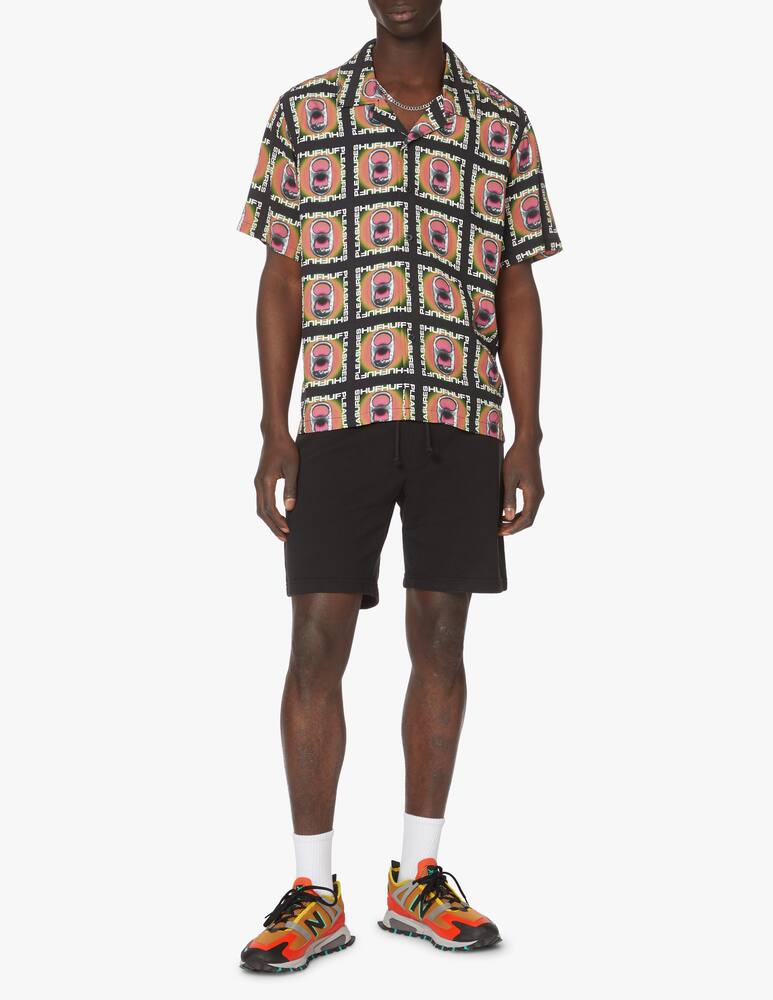 rinascente Huf Huf x pleasures short sleeve shirt fsia pop top - Nero