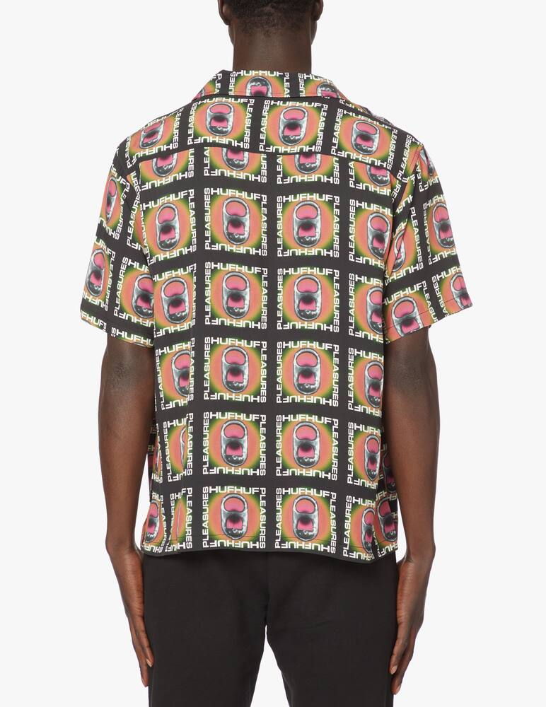 rinascente Huf Huf x pleasures short sleeve shirt fsia pop top - Nero