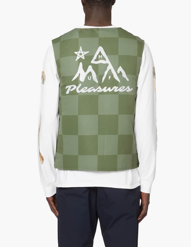 rinascente Huf Smanicato in nylon a quadri midland huf x pleasures - Verde