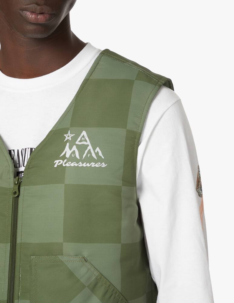 rinascente Huf Smanicato in nylon a quadri midland huf x pleasures - Verde