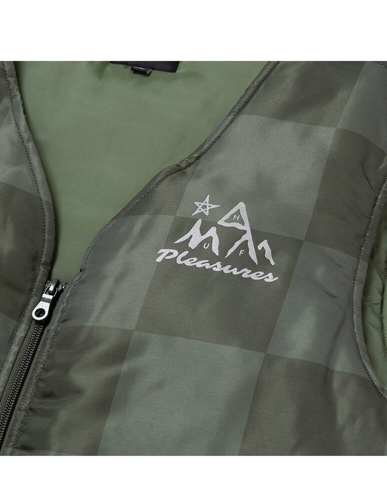 rinascente Huf Smanicato in nylon a quadri midland huf x pleasures - Verde