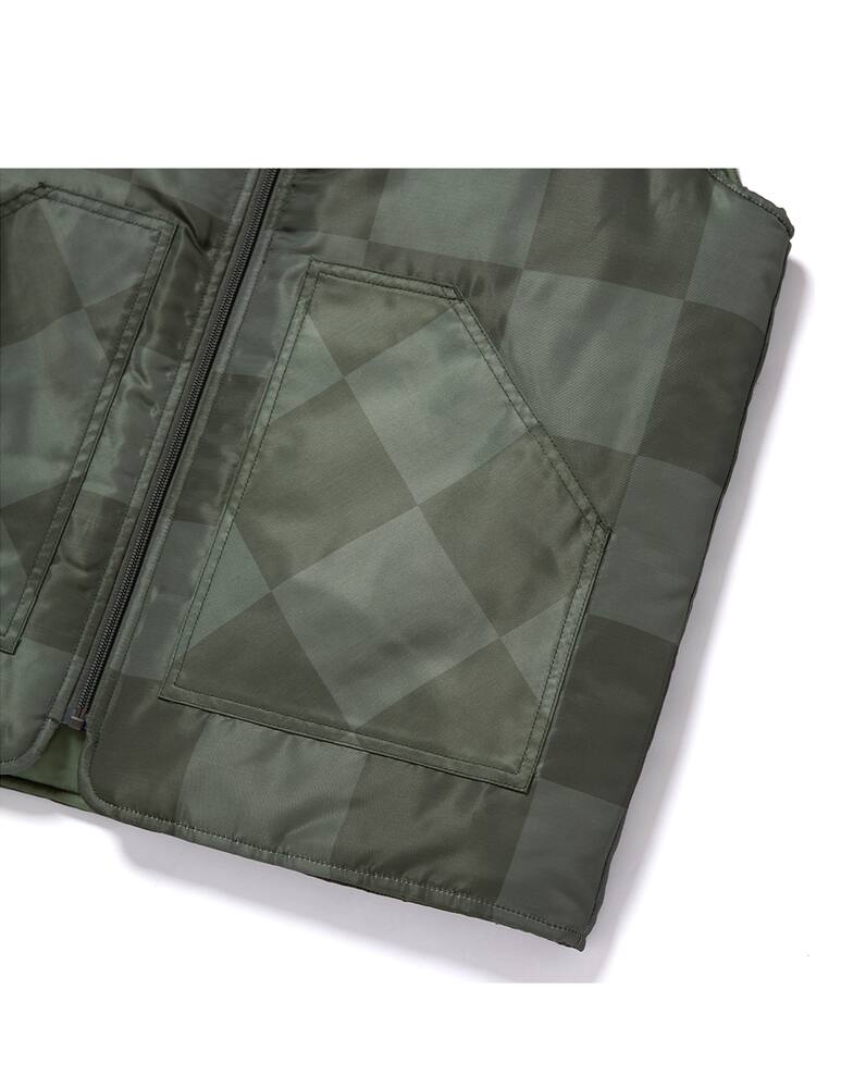 rinascente Huf Smanicato in nylon a quadri midland huf x pleasures - Verde