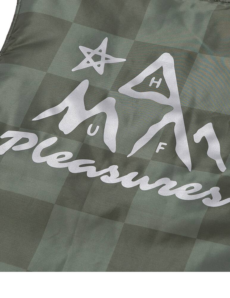 rinascente Huf Smanicato in nylon a quadri midland huf x pleasures - Verde