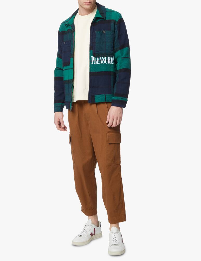 rinascente Huf Huf x pleasures overshirt flannel blackwatch - Multicolor