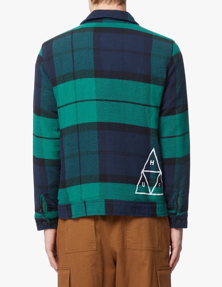 rinascente Huf Huf x pleasures overshirt flannel blackwatch - Multicolor