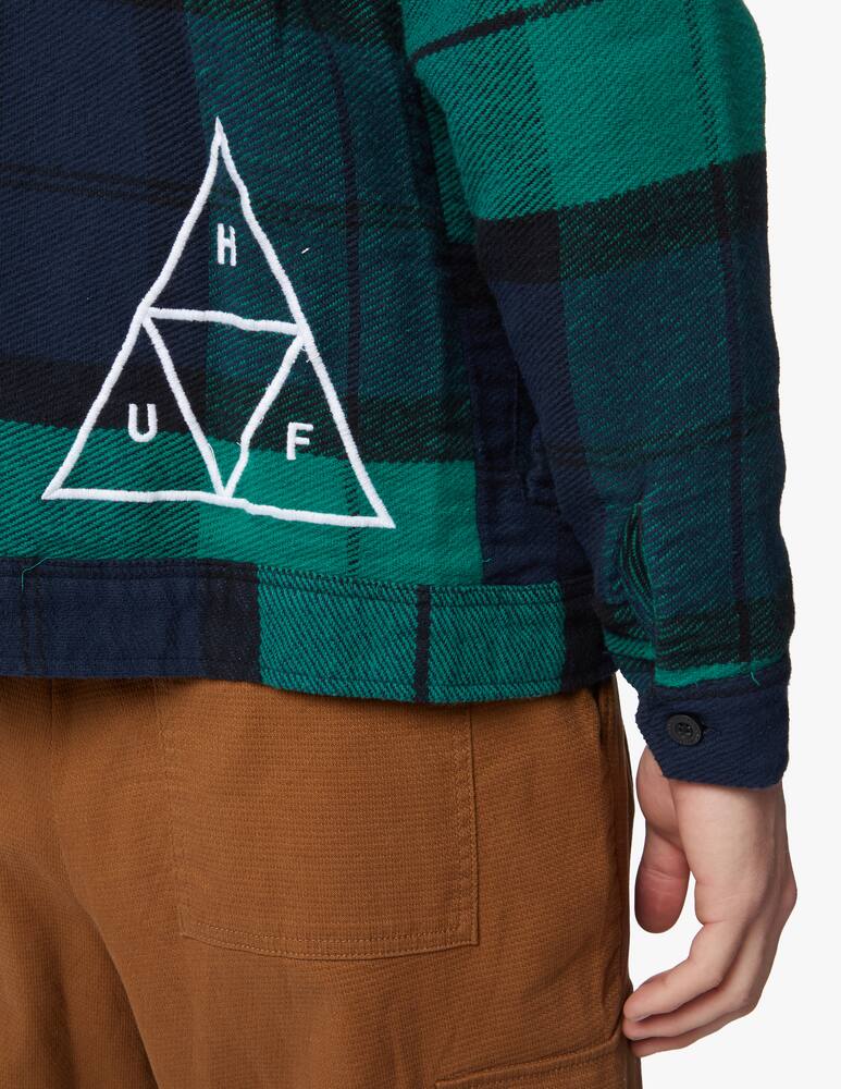 rinascente Huf Huf x pleasures overshirt flannel blackwatch - Multicolor