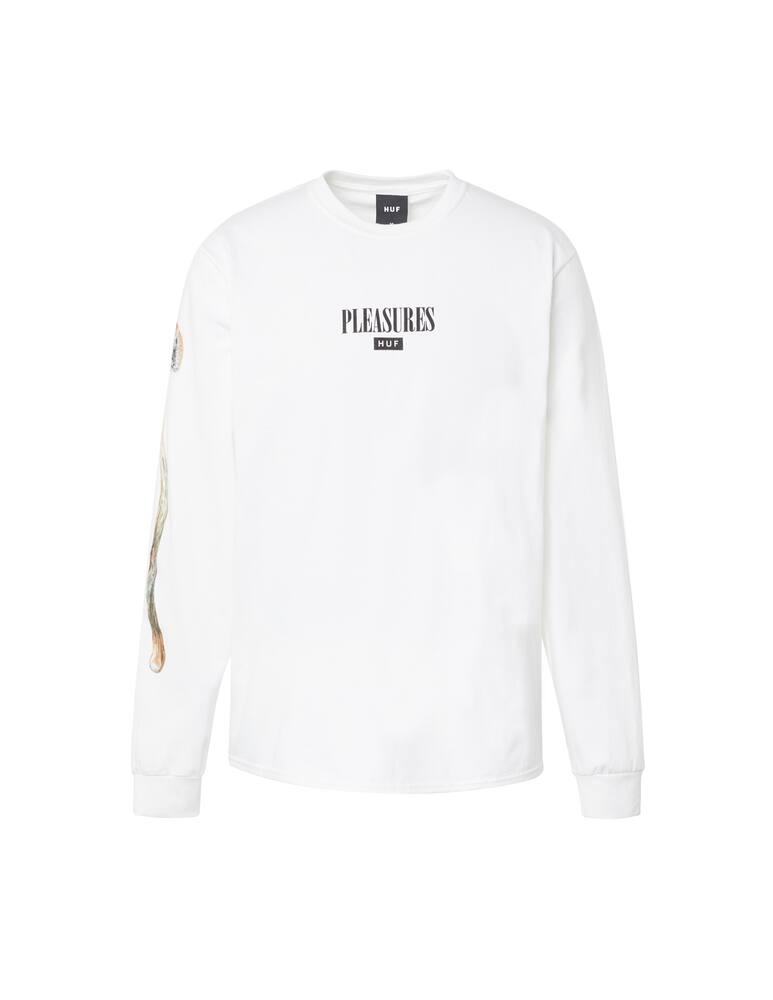 rinascente Huf Huf x pleasures maglietta manica lunga medusa pore - Bianco