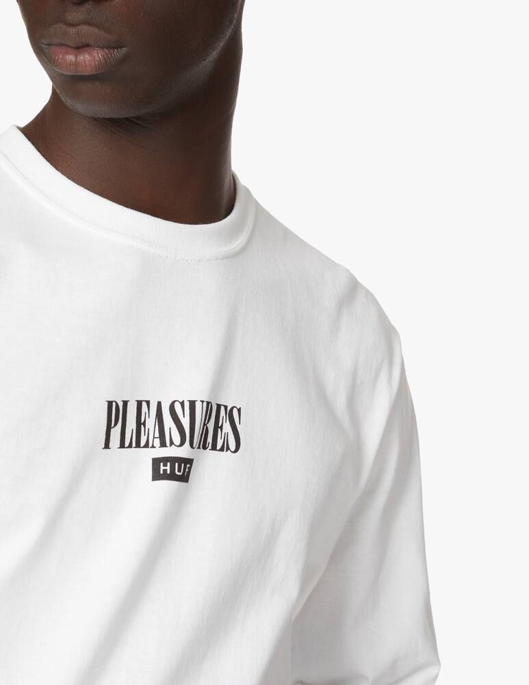 rinascente Huf Huf x pleasures maglietta manica lunga medusa pore - Bianco