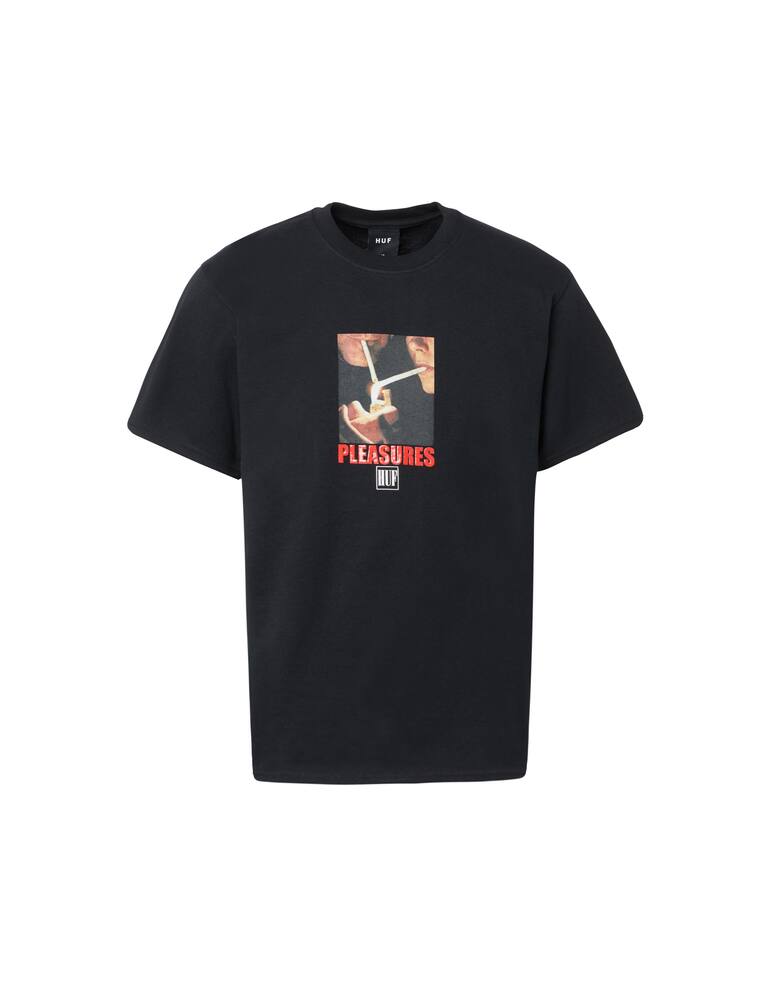 rinascente Huf Huf x pleasures tee smoking together - Nero