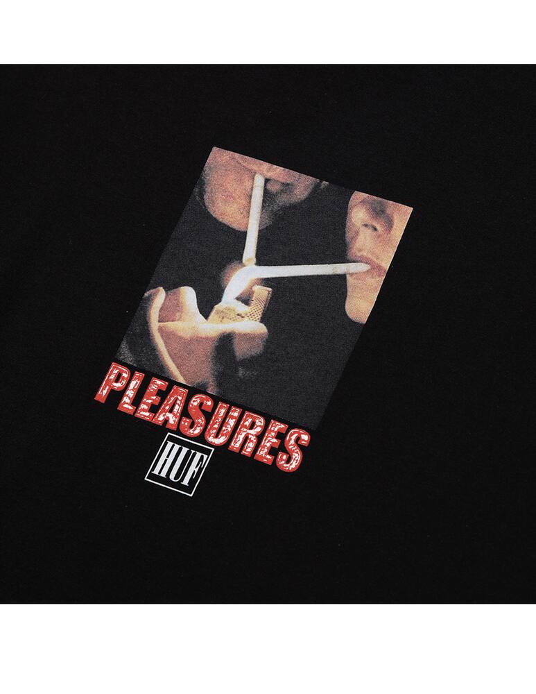 rinascente Huf Huf x pleasures tee smoking together - Nero