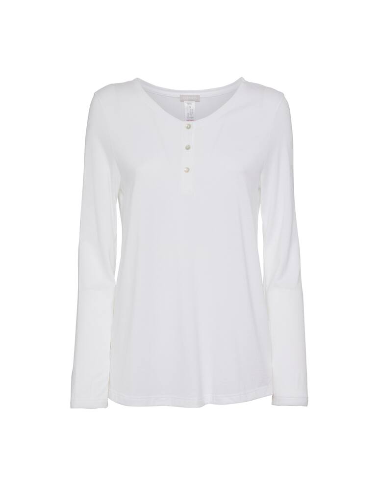 rinascente Hanro Henley long sleeve top