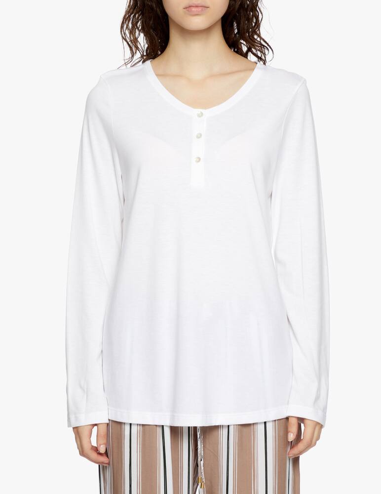 rinascente Hanro Henley long sleeve top